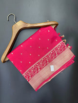 Pachmina Border-Semi Silk Saree