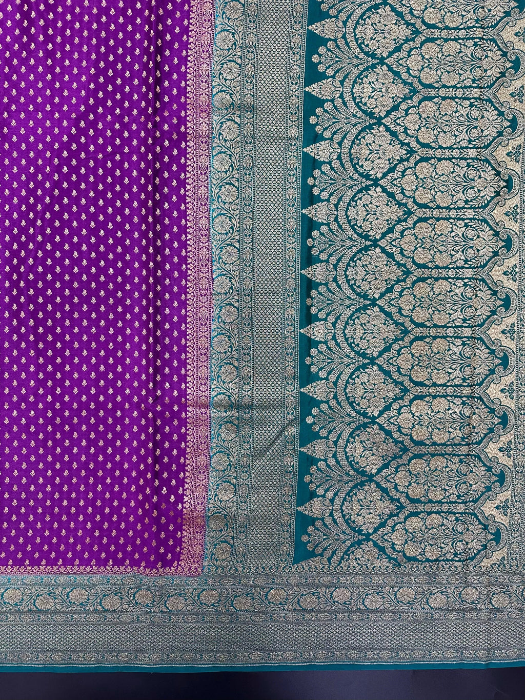 Timeless 3D Banarasi Crepe Silk Saree