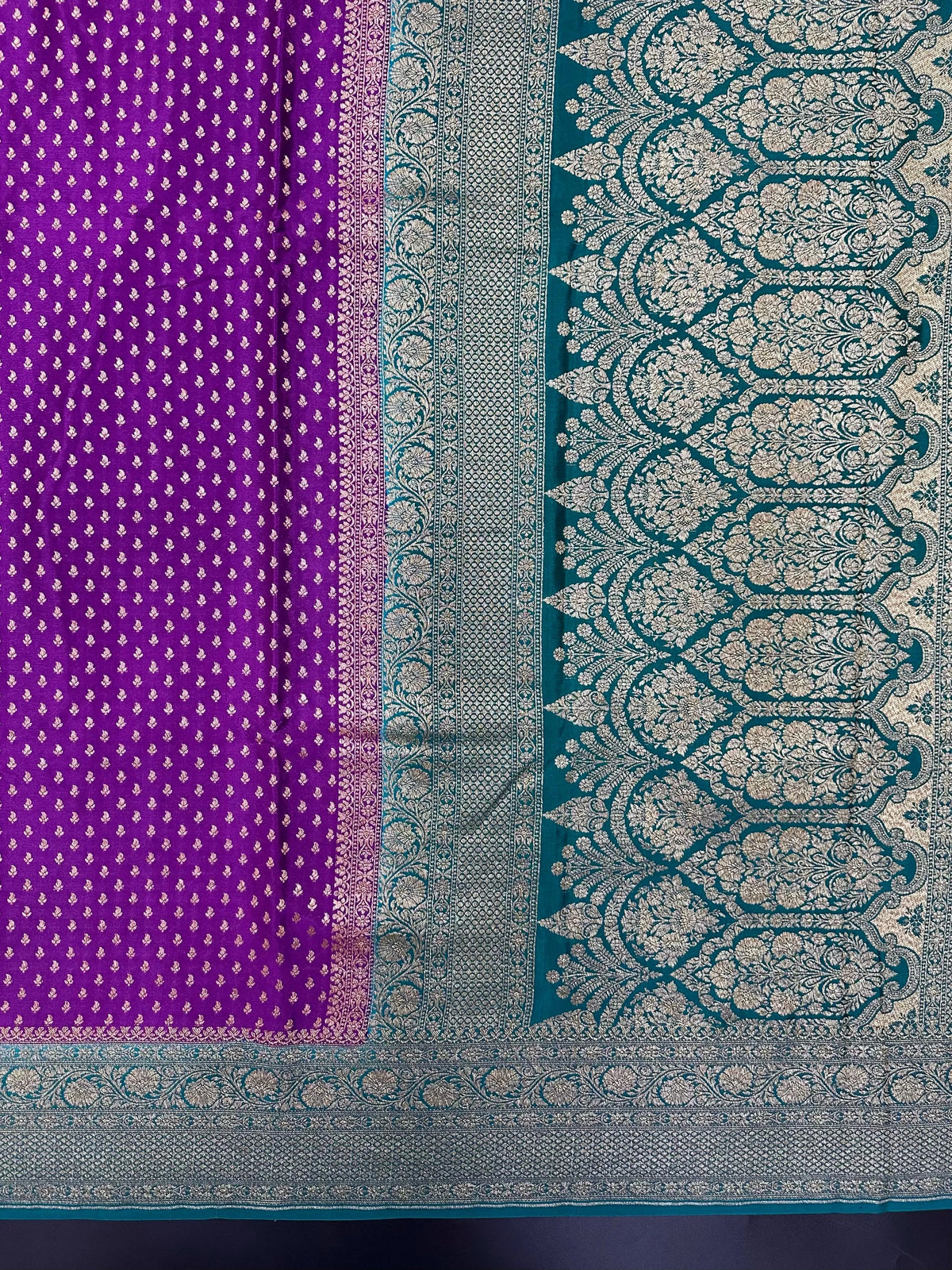 Timeless 3D Banarasi Crepe Silk Saree