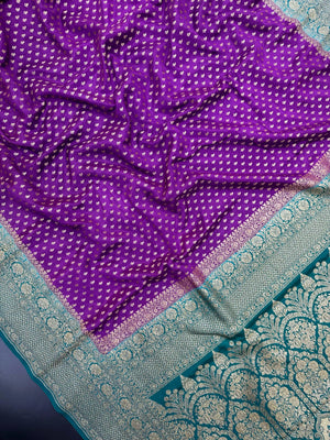 Timeless 3D Banarasi Crepe Silk Saree