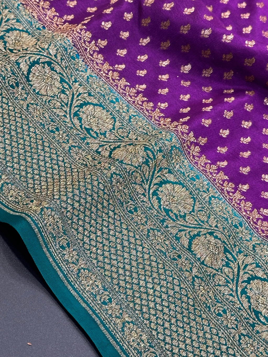 Timeless 3D Banarasi Crepe Silk Saree