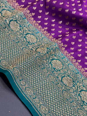 Timeless 3D Banarasi Crepe Silk Saree