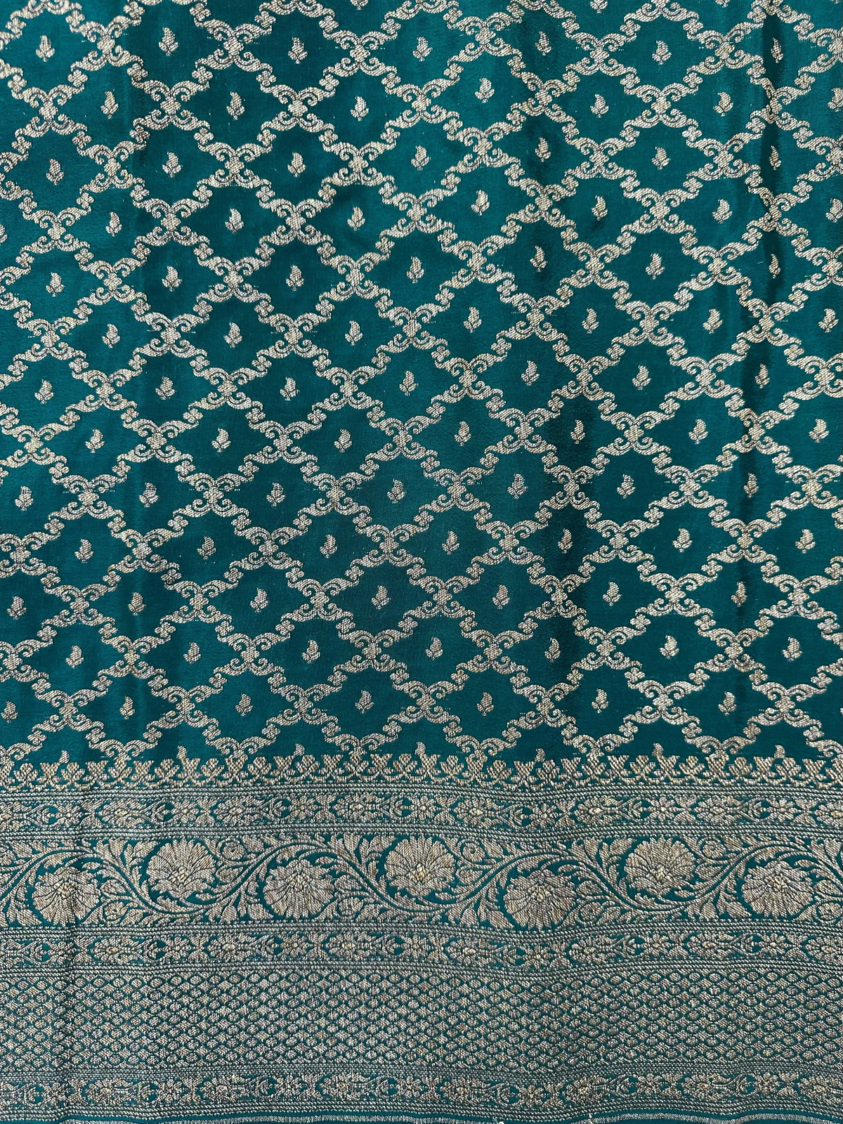 Timeless 3D Banarasi Crepe Silk Saree