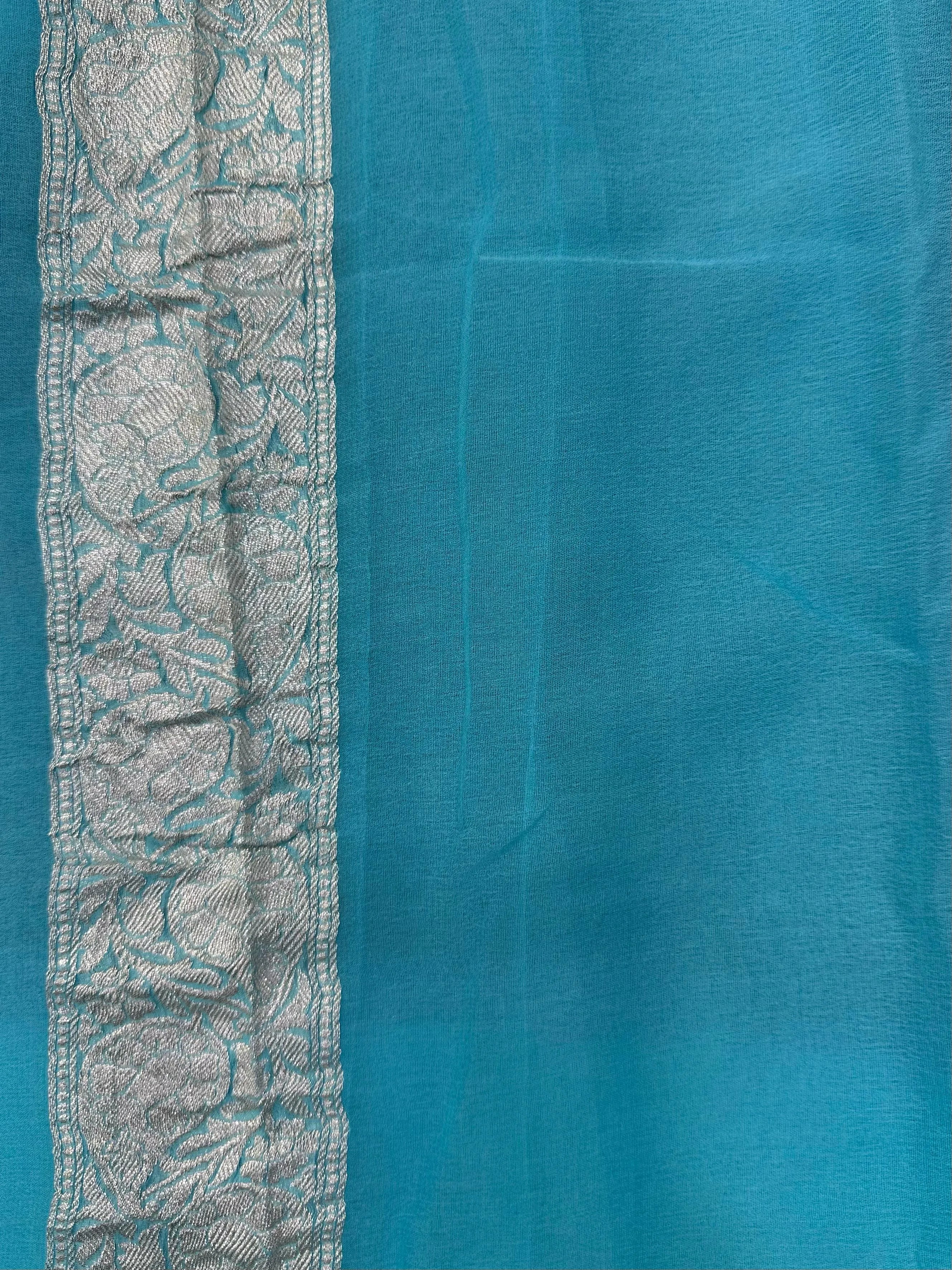 Khaddi chiffon saree