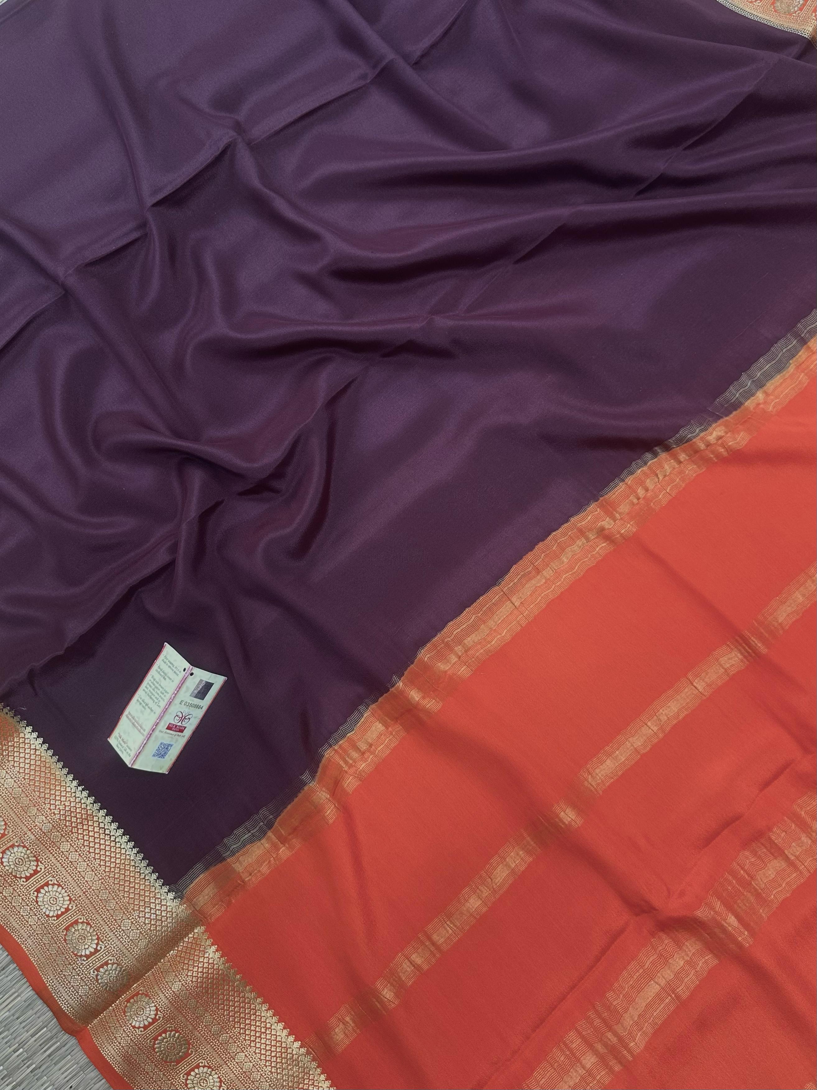 Pure Anupama Plus Mysore Crepe Silk Sarees