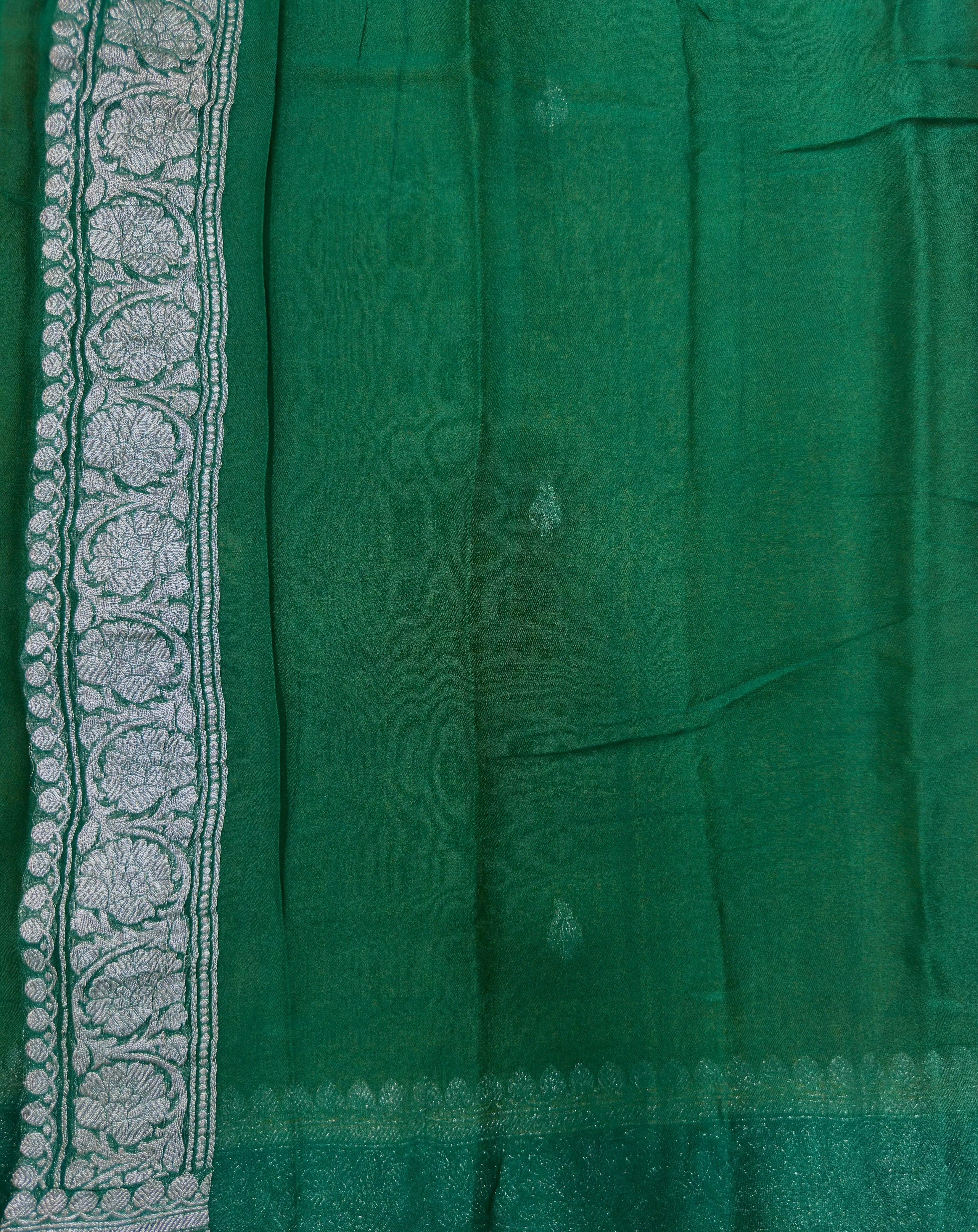 Banarasi Pure Khaddi Chiffon Saree