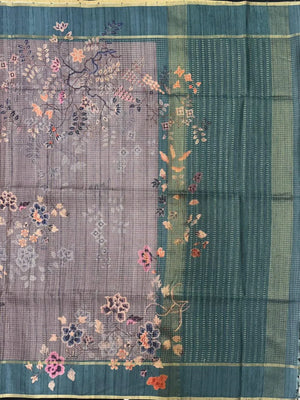 Stylish Tasar Block Print Saree – Blend of Comfort and Class 