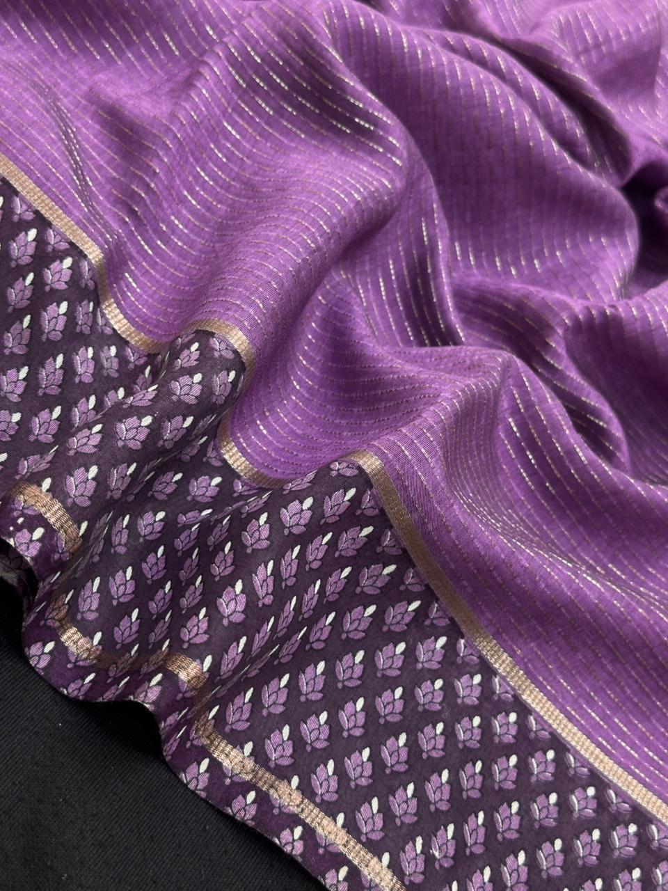 Classic Musk Silk Saree with Rich Shine and Grace (Butterfly Silk)