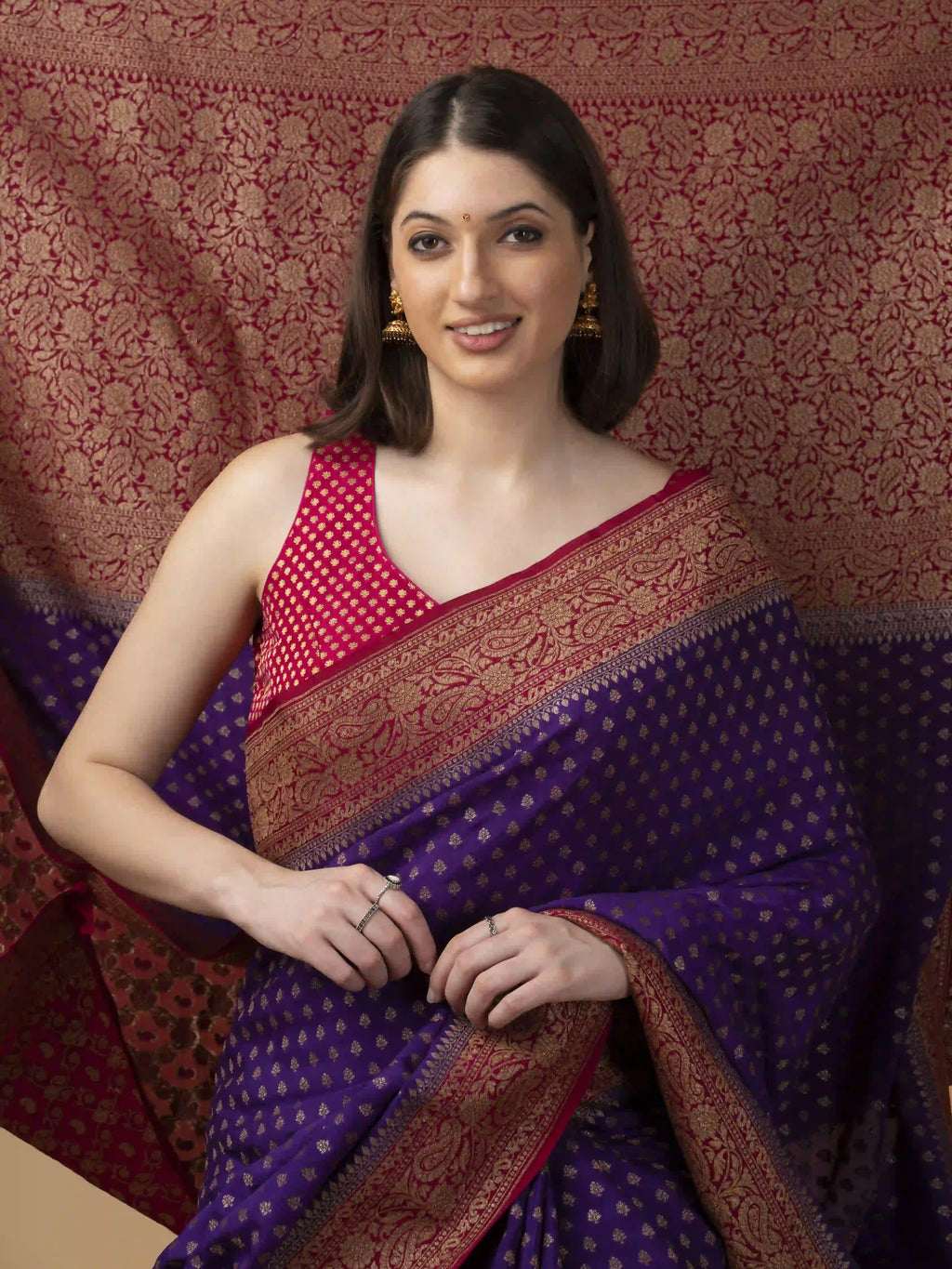 Pure Banarasi Crepe Saree