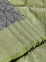 Load image into Gallery viewer, Pachi Green &amp; Mint Green Pure Silk Kanjivaram Saree