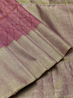 Load image into Gallery viewer, Dual Shade Pinksih Orange Pure Silk Kanjivaram Saree