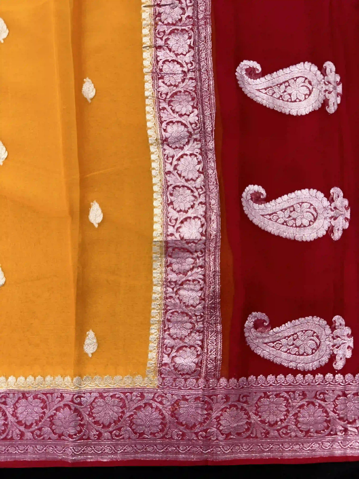 Banarasi Pure Khaddi Chiffon Saree
