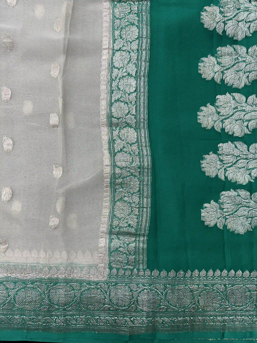 Banarasi Pure Khaddi Chiffon Saree