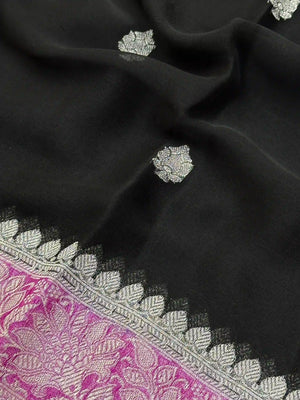 Banarasi Pure Khaddi Chiffon Saree