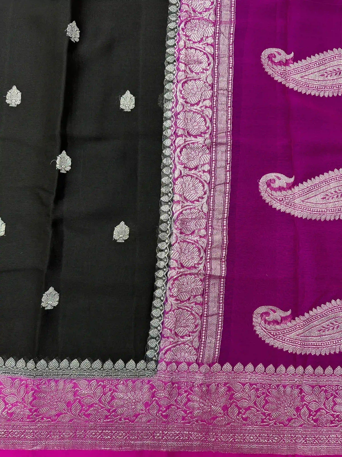 Banarasi Pure Khaddi Chiffon Saree