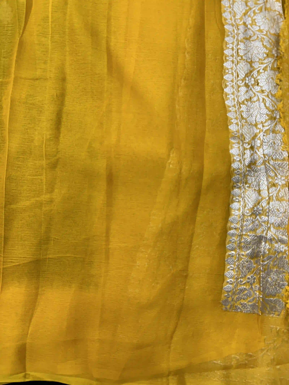 Banarasi Pure Khaddi Chiffon Saree 