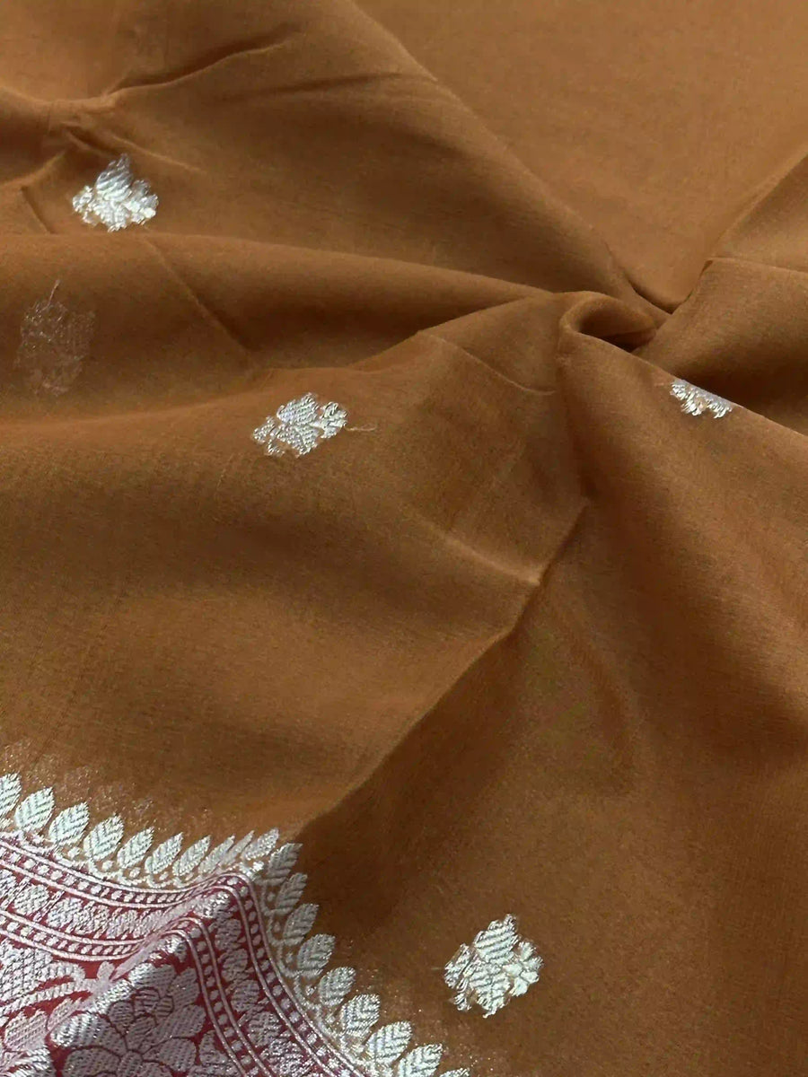 Banarasi Pure Khaddi Chiffon Saree
