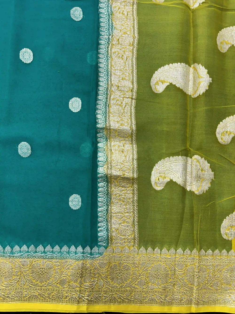 Banarasi Pure Khaddi Chiffon Saree