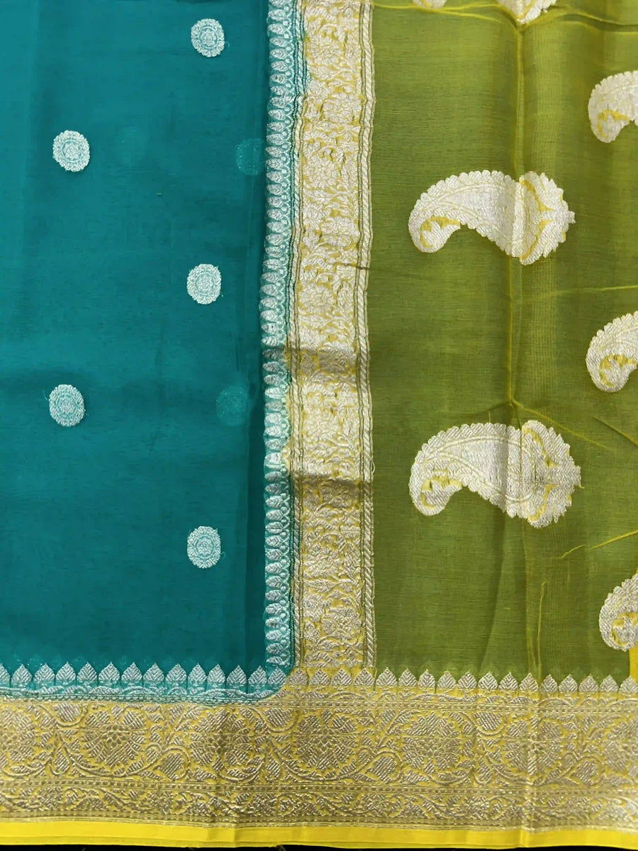 Banarasi Pure Khaddi Chiffon Saree