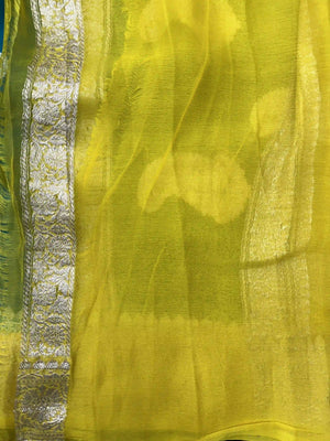 Banarasi Pure Khaddi Chiffon Saree 
