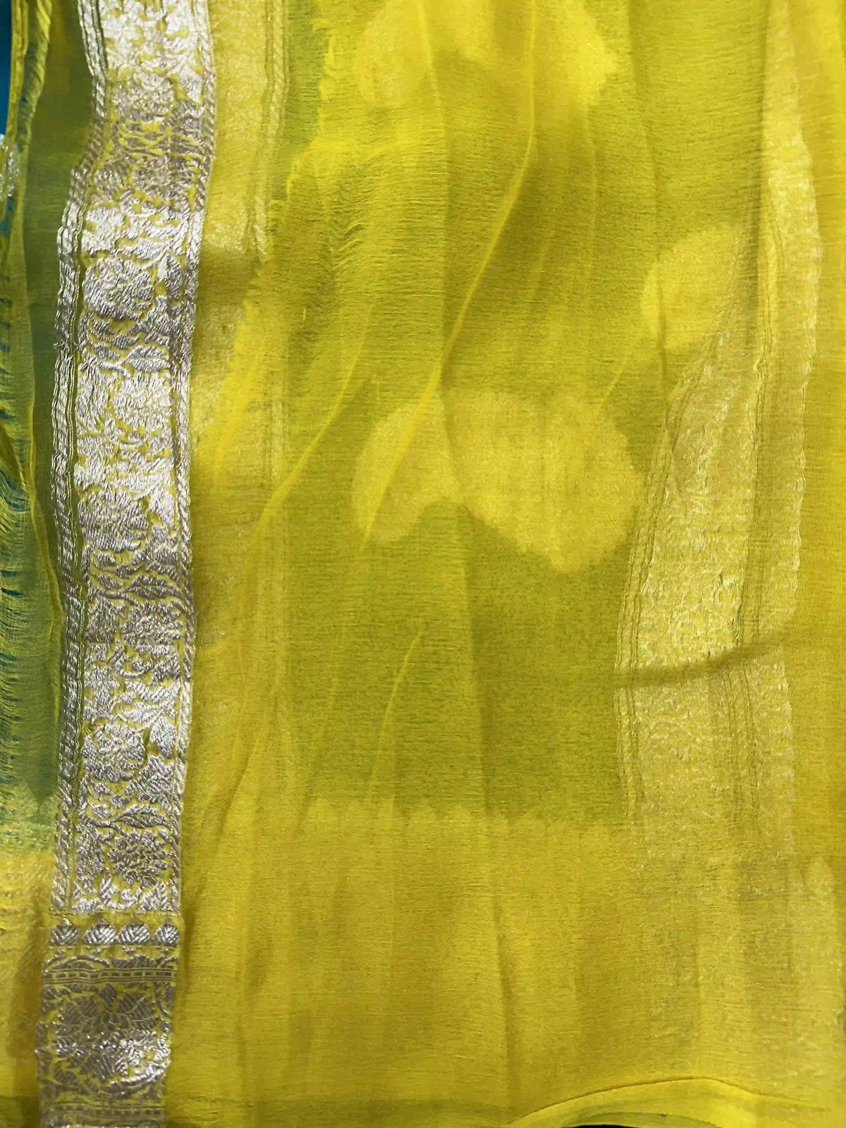 Banarasi Pure Khaddi Chiffon Saree 