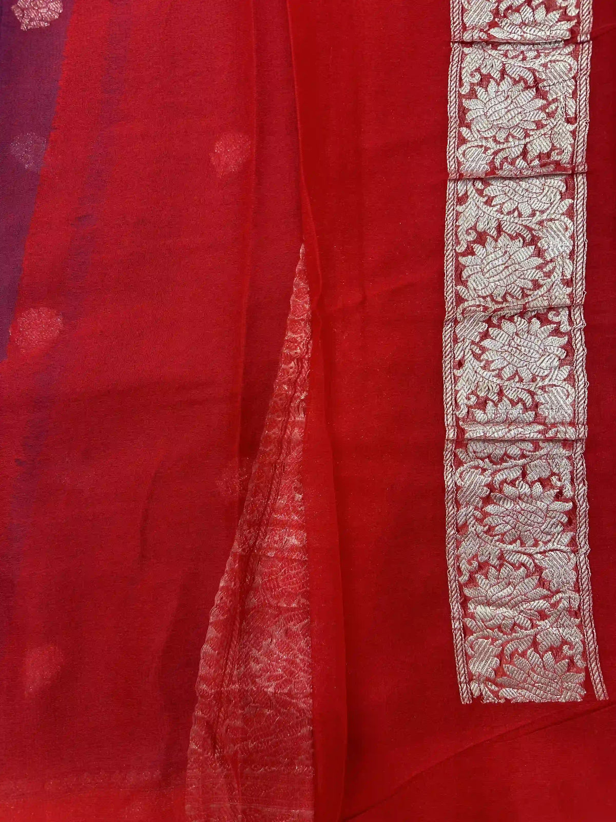 Banarasi Pure Khaddi Chiffon Saree