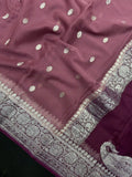 Banarasi Pure Khaddi Chiffon Saree 