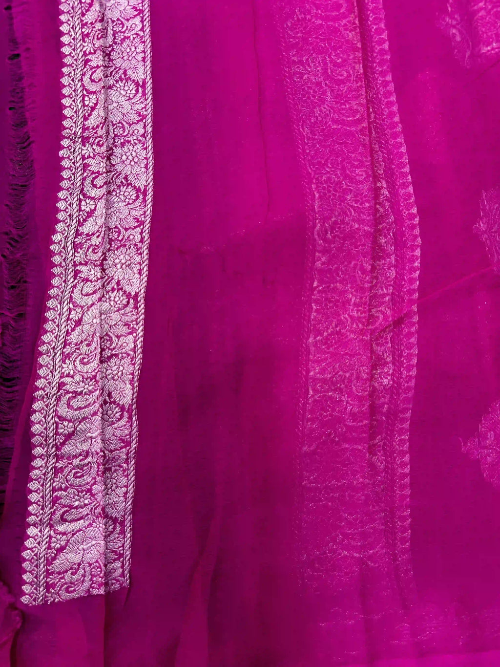 Banarasi Pure Khaddi Chiffon Saree