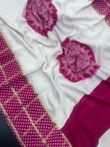 Festive Bandhej Silk Saree-JAGRUTI SP