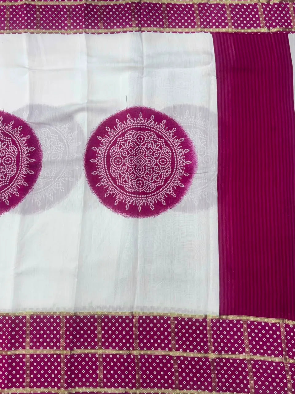 Festive Bandhej Silk Saree-JAGRUTI SP
