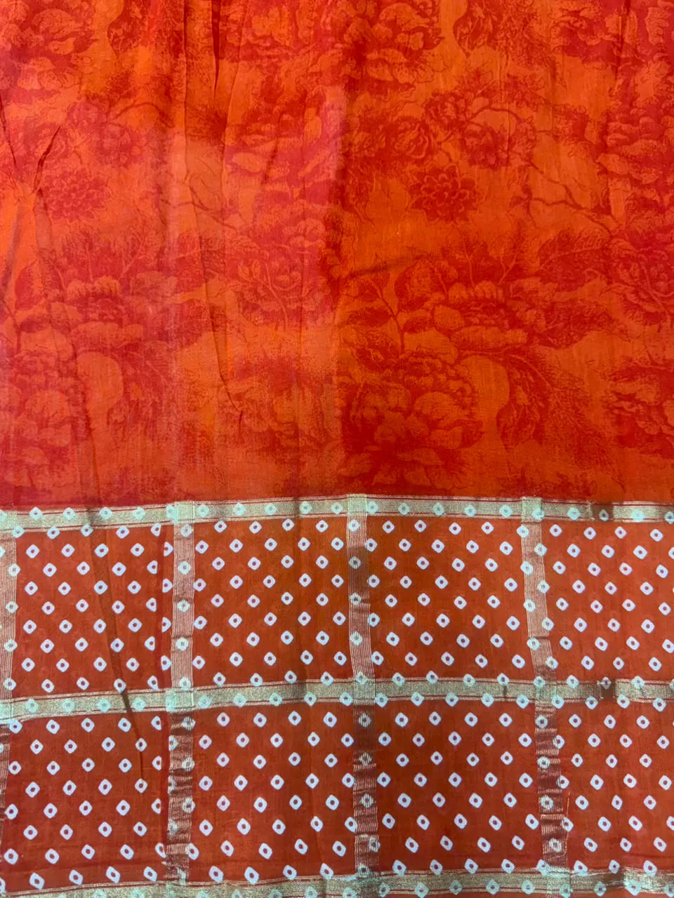Festive Bandhej Silk Saree-JAGRUTI SP