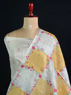 Elegant Floral Embroidered Saree