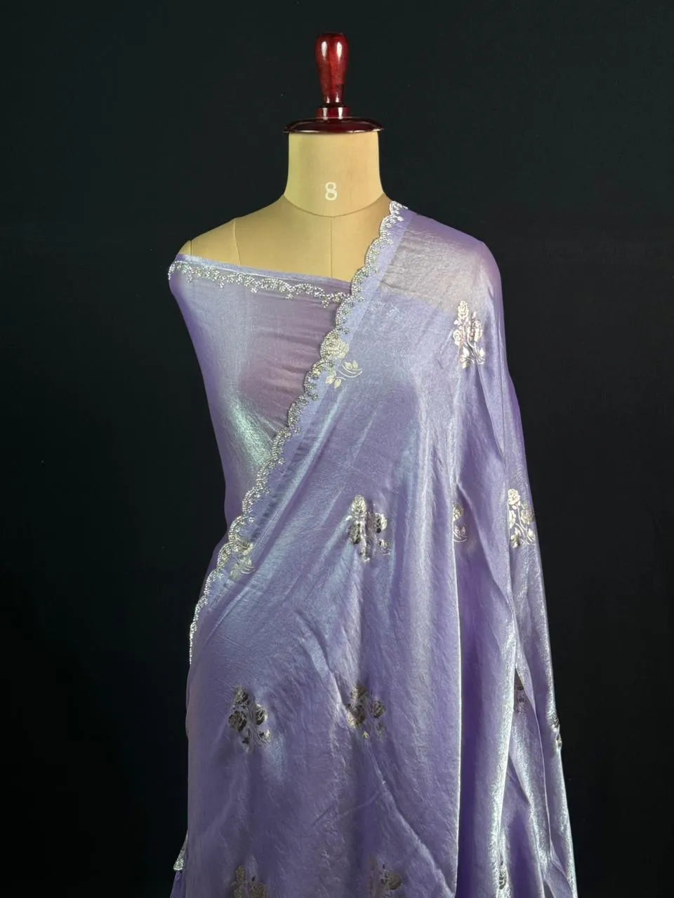 Shimmer Crush Silk Fabric Luxurious Textured Finish