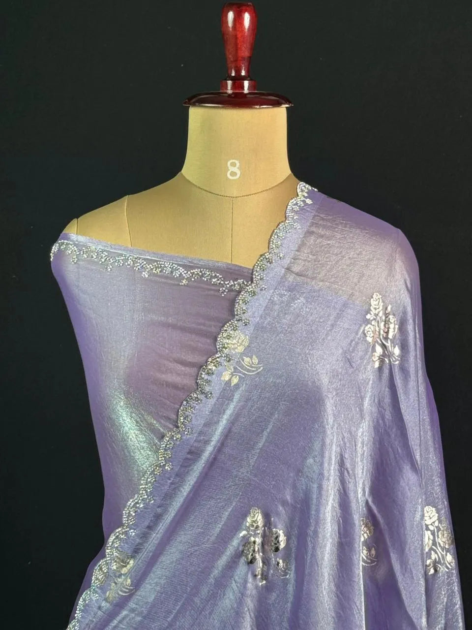 Shimmer Crush Silk Fabric Luxurious Textured Finish