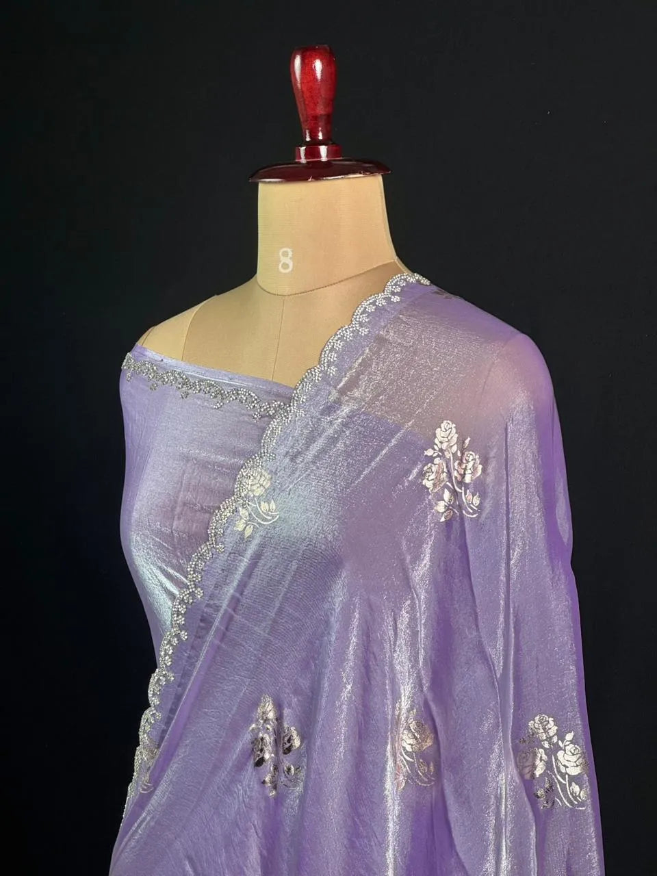 Shimmer Crush Silk Fabric Luxurious Textured Finish