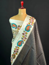 Premium Kalamkari Art Tussar Silk Saree