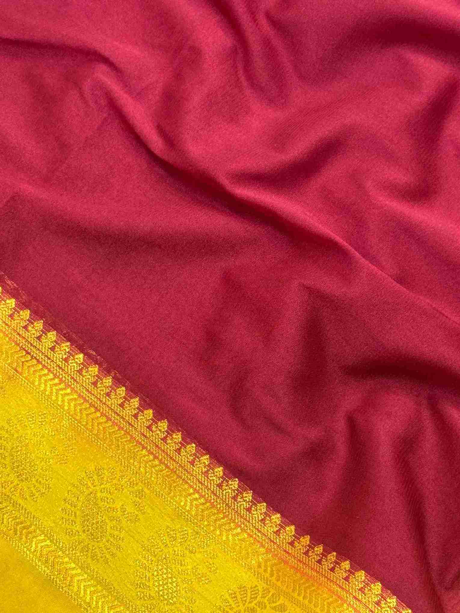 Semi Mysore Silk-Kajol Crepe