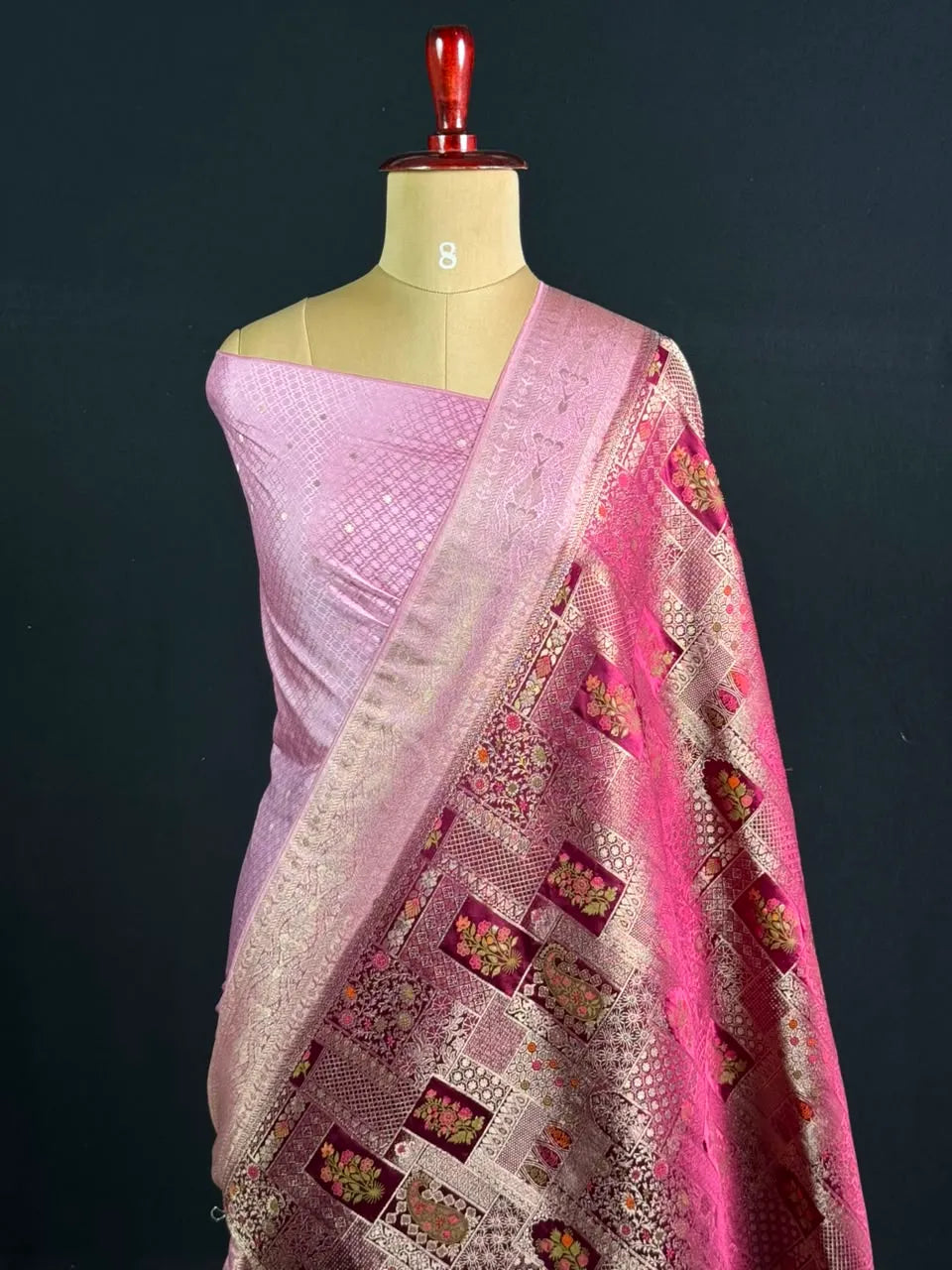 Semi Banarasi Kataan Silk Saree