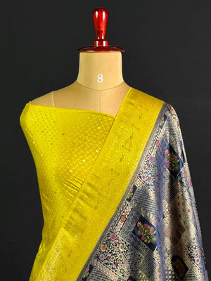 Semi Banarasi Kataan Silk Saree