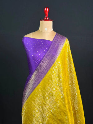 Semi Banarasi Kataan Silk Saree