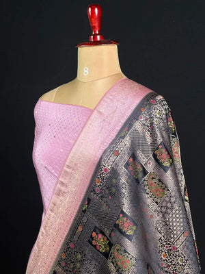 Semi Banarasi Kataan Silk Saree