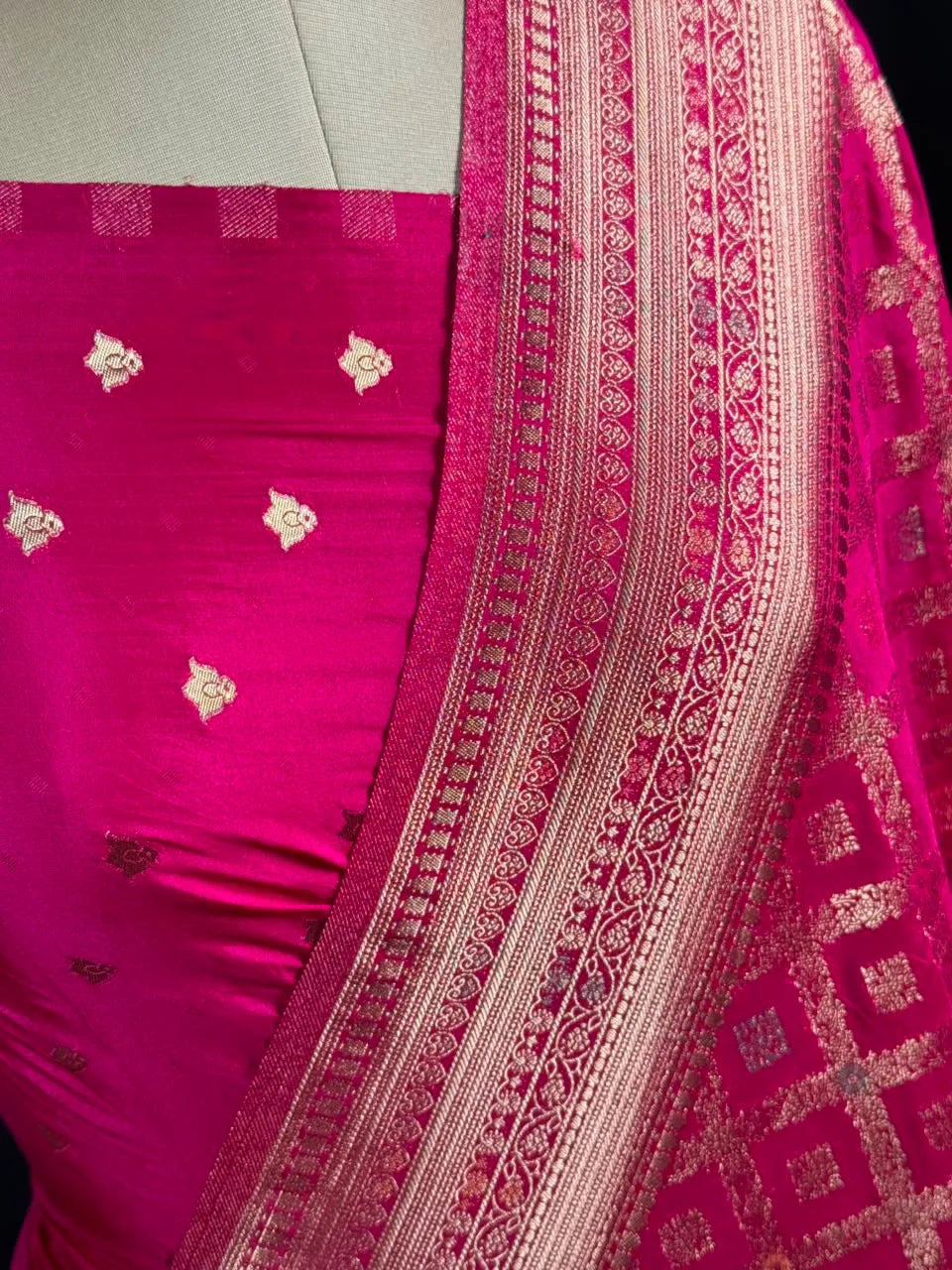 Latest Semi Georgette Silk Saree with Stunning Zari Pallu Design