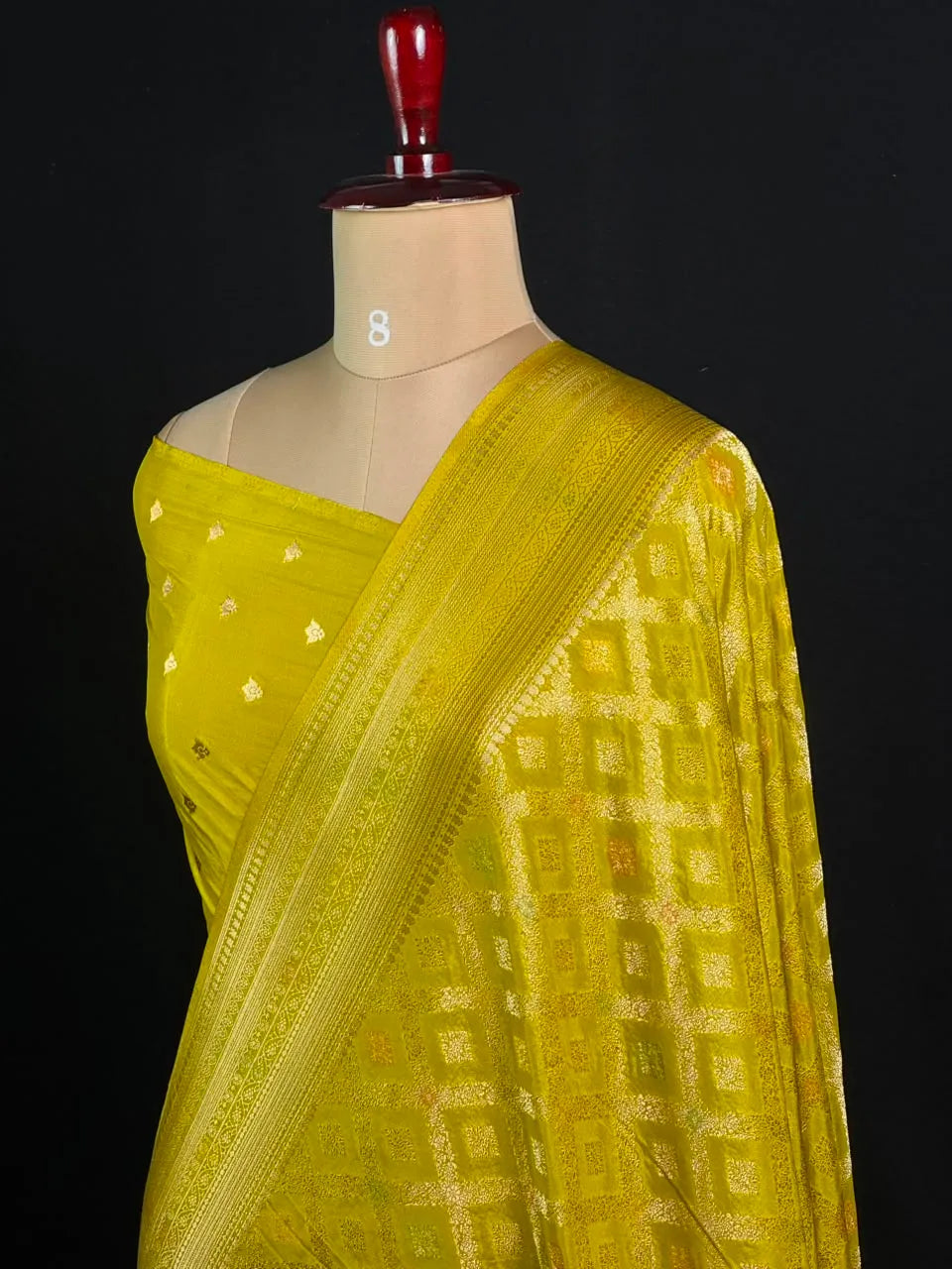 Latest Semi Georgette Silk Saree with Stunning Zari Pallu Design