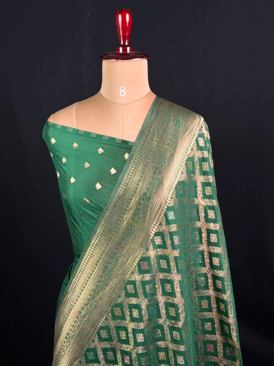 Latest Semi Georgette Silk Saree with Stunning Zari Pallu Design