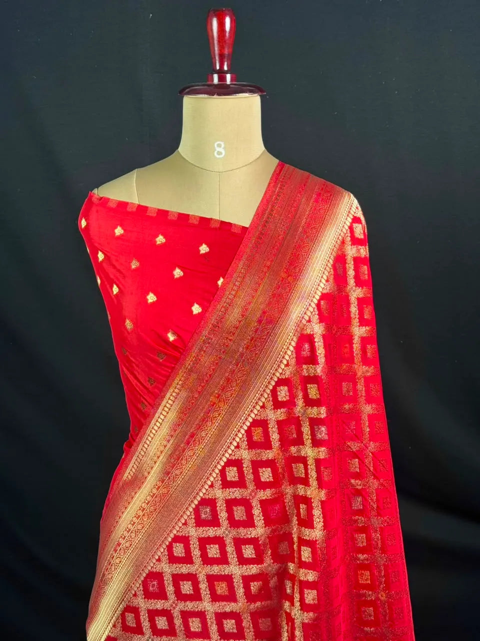 Latest Semi Georgette Silk Saree with Stunning Zari Pallu Design