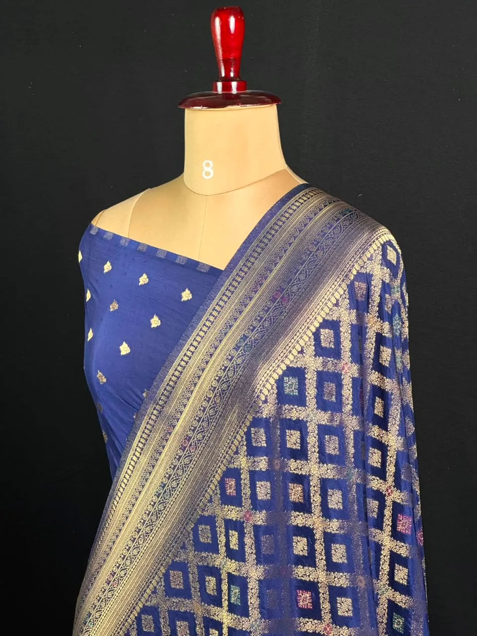 Latest Semi Georgette Silk Saree with Stunning Zari Pallu Design