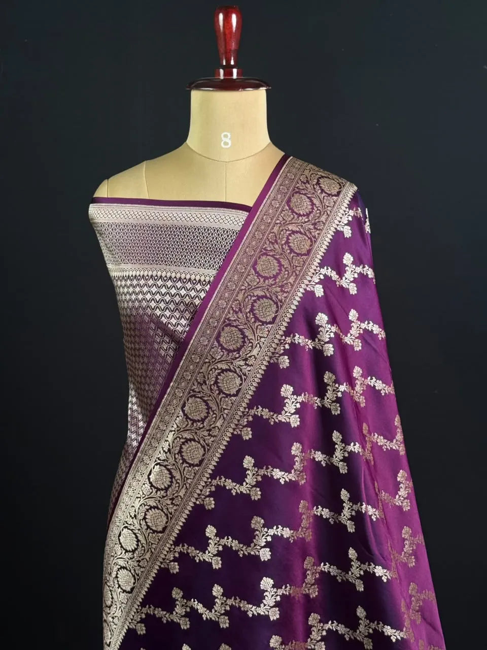 Elegant Semi Katan Silk Saree with Rich Woven Border