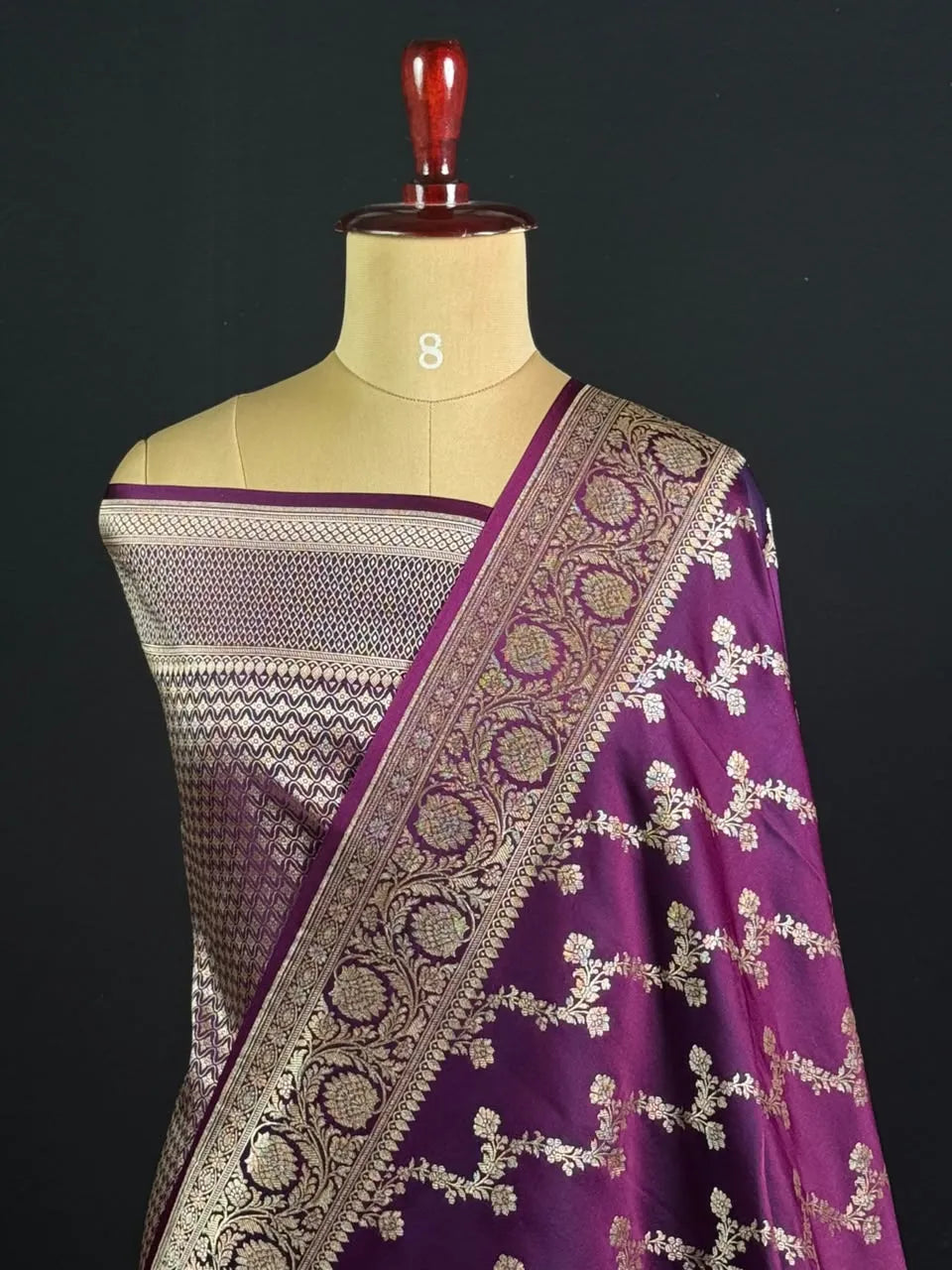 Elegant Semi Katan Silk Saree with Rich Woven Border