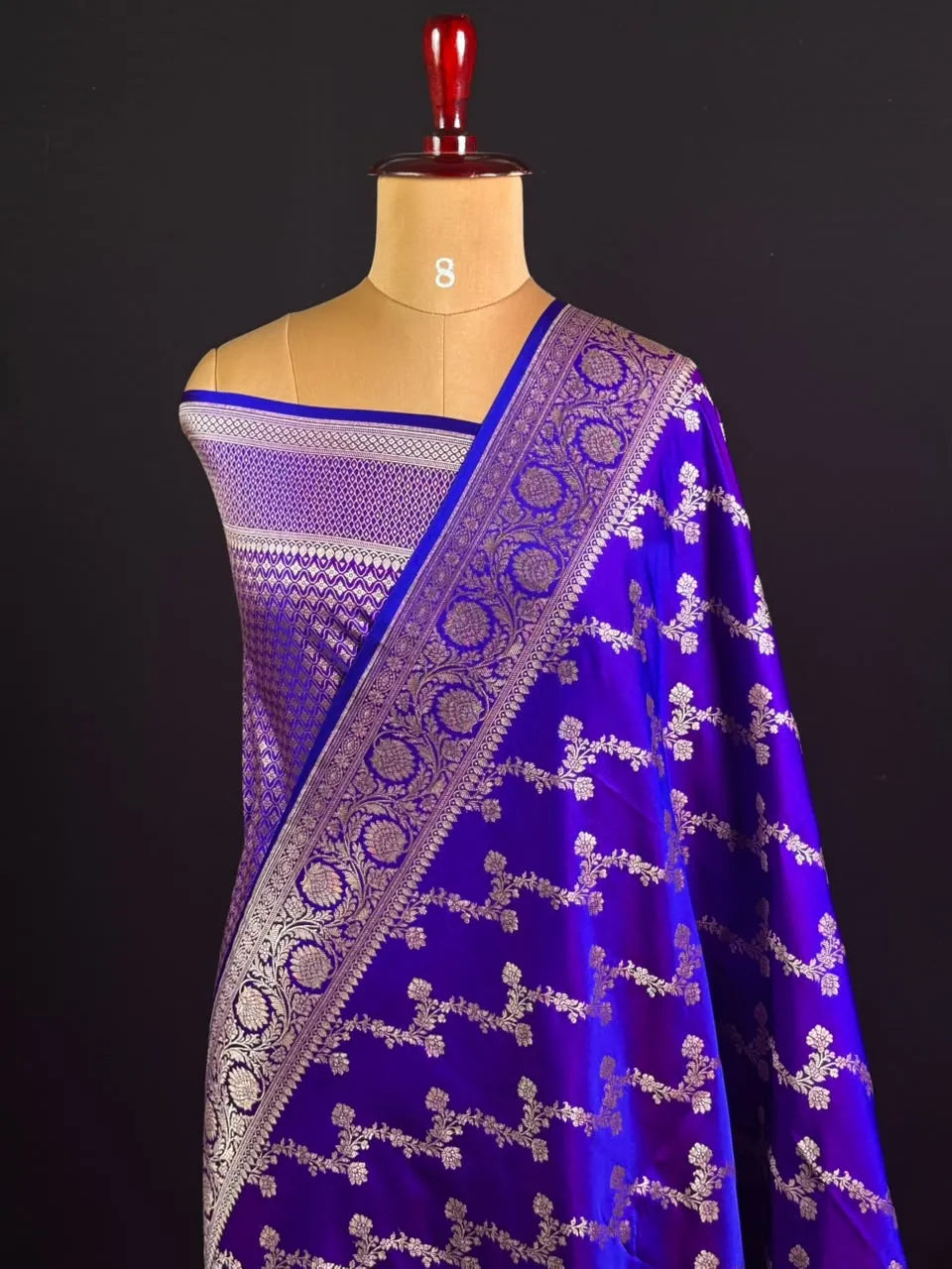 Elegant Semi Katan Silk Saree with Rich Woven Border
