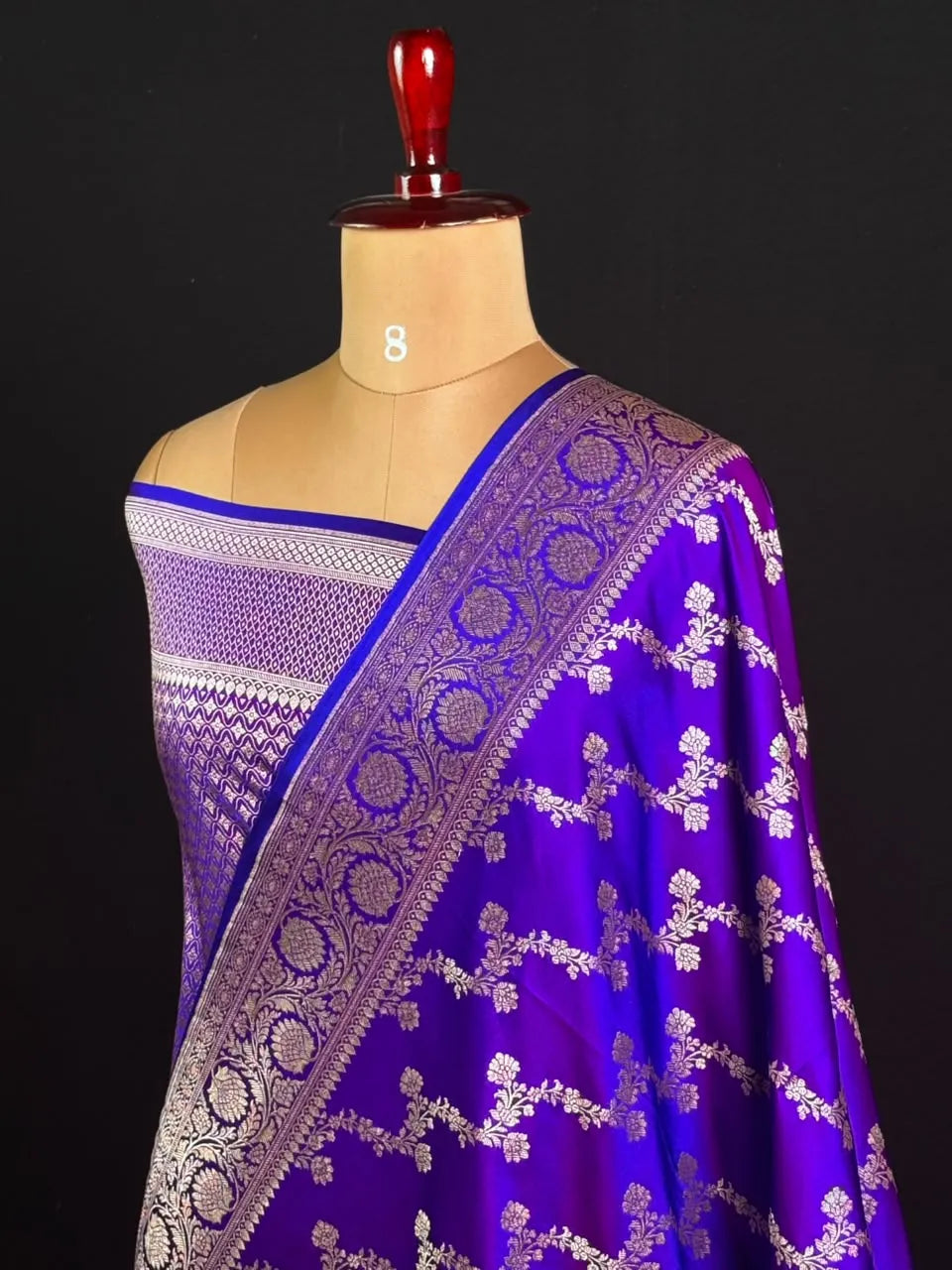 Elegant Semi Katan Silk Saree with Rich Woven Border